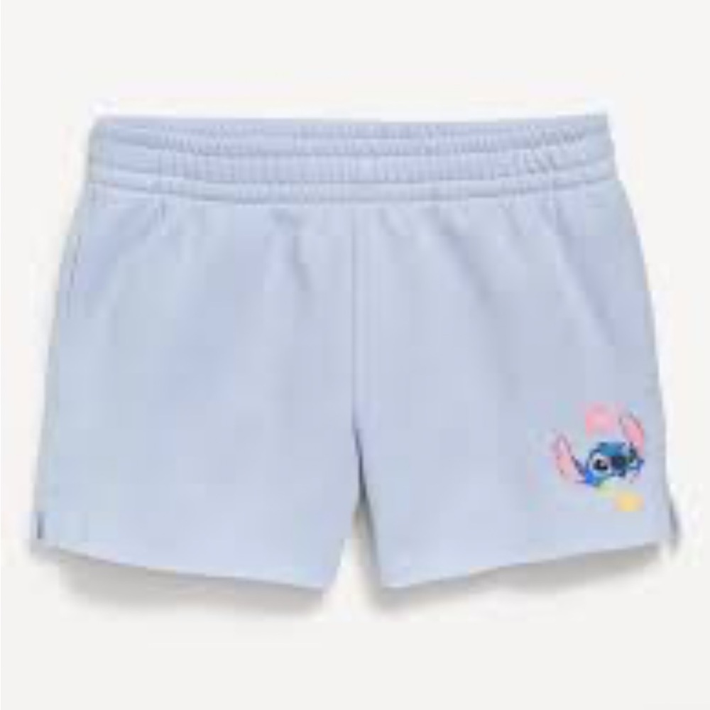 Girl's Old Navy Blue Disney Stitch High-Waisted Graphic Shorts Size Medium / 8
